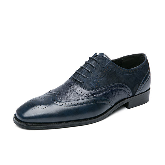 Zapatos Oxford Británicos de Cuero para Hombre - Punta Afilada - Image 8