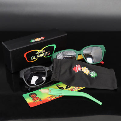 Gafas de Sol Ahumadas con Tubo Guardador de Cuernos - Image 4