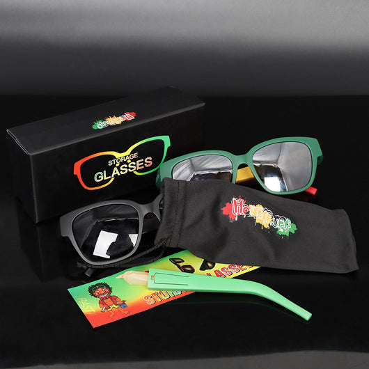 Gafas de Sol Ahumadas con Tubo Guardador de Cuernos - Image 4