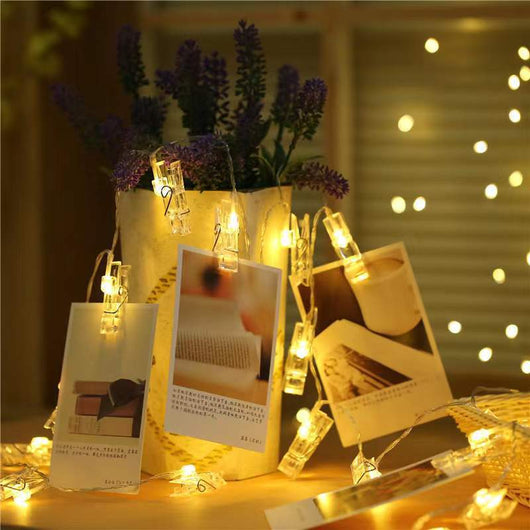 Guirnalda de Luces LED con Pinzas para Fotos - Image 15