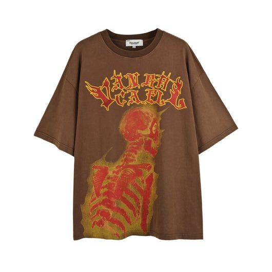 Playera Calavera Urbana Unisex - Diseño Suelto para Pareja - Image 9