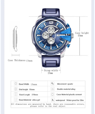 Reloj de Cuarzo Impermeable Unisex con Correa de Plástico - Image 11