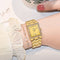 Reloj Mujer Acero Inoxidable Resistente al Agua con Cristal Diamante