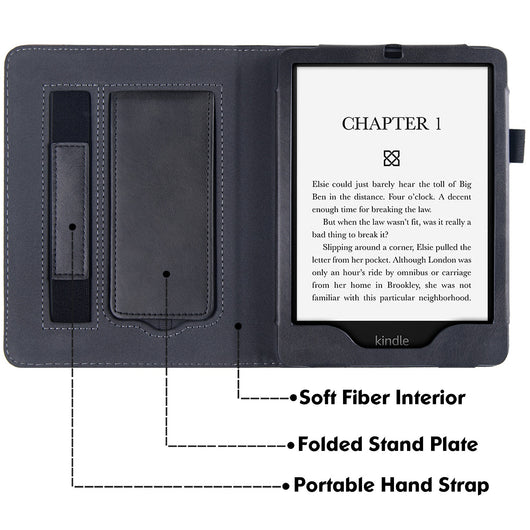 Funda de Cuero con Soporte de Muñeca para Kindle Paperwhite 11 - Image 34