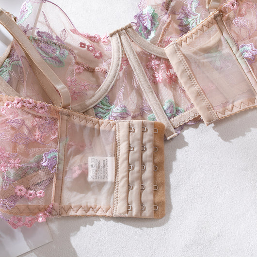 Conjunto Sexy Push Up con Encaje Floral y Detalle Espina de Pescado - Image 10