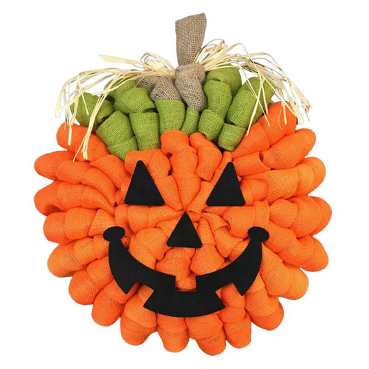 Corona de Puerta Otoñal con Calabaza Artificial para Halloween - Image 14
