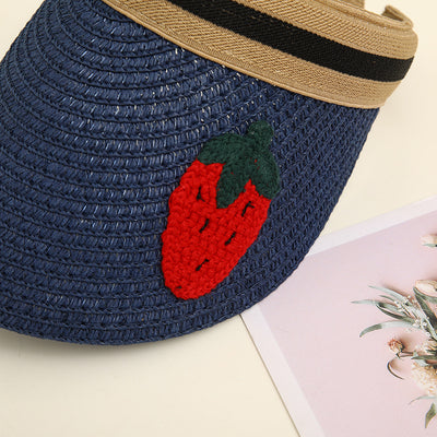 Sombrero de Paja Familiar Verano Protección Solar - Diseño Coreano Unisex - Image 16
