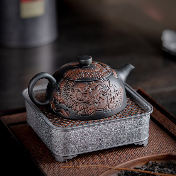 Tetera de Barro Púrpura Año del Dragón - Cerámica Artesanal Xianglong para Té Premium