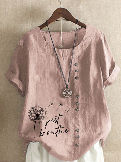 Camiseta Vintage Estampada Cuello Redondo para Verano - Image 11
