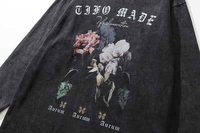 Playera Estampada con Flores de Rosa para Hombre - Image 5