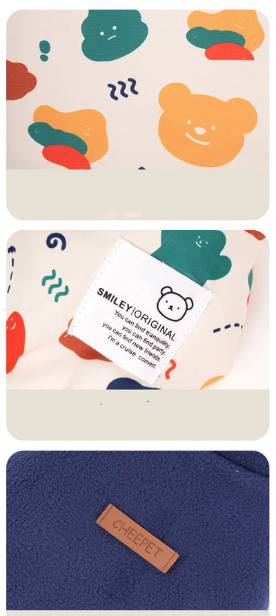 Abrigo Chaleco Reversible de Doble Cara para Mascotas - Diseño Cartoon Otoño Invierno - Image 2