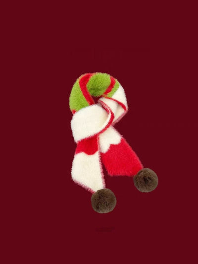 Bufanda Delgada Peluche con Forma de Manzana Adorable - Image 13