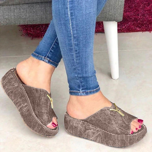 Sandalias Plataforma Boca de Pez Talla Grande - Image 7