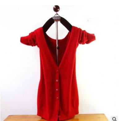 Cardigan de Cachemira Tejido para Mujer - Cuello V Elegante - Image 2