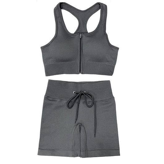 Conjunto Deportivo Mujer: Top y Shorts Costilla Ajustado - Image 3
