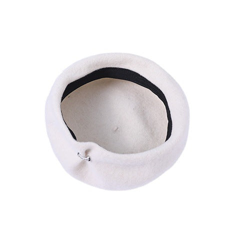 Boina Vintage Británica de Lana para Mujer - Cálida y Versátil - Image 5