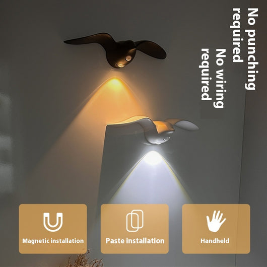 Lámpara LED con Sensor de Movimiento Recargable para Pasillos y Escaleras