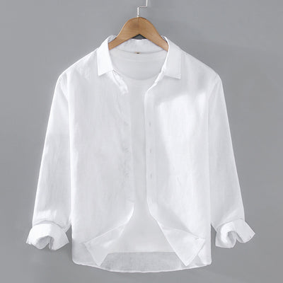 Camisa de Lino Puro para Hombre - Estilo Versátil Moderno - Image 5