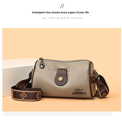 Bolso Bandolera de Cuero Minimalista Retro para Mujer - Image 20
