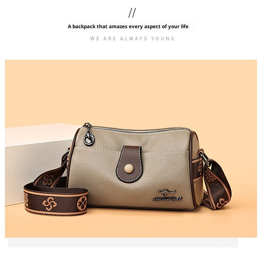 Bolso Bandolera de Cuero Minimalista Retro para Mujer - Image 20