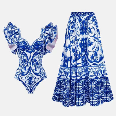 Traje de Baño Enterizo Estampado para Mujer - Diseño Moderno y Versátil - Image 20