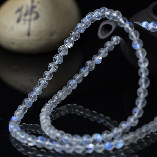Pulsera de Tres Anillos con Piedra de Luna Azul - Image 3