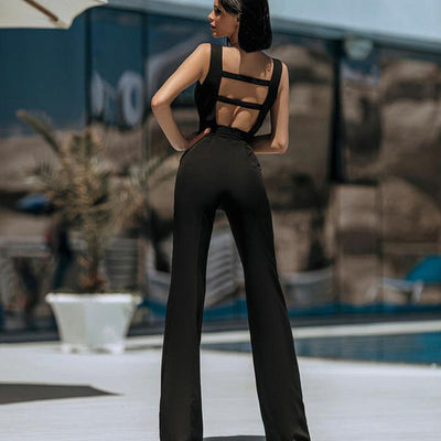Jumpsuit Ajustado Europeo con Cintura Realzada - Image 11