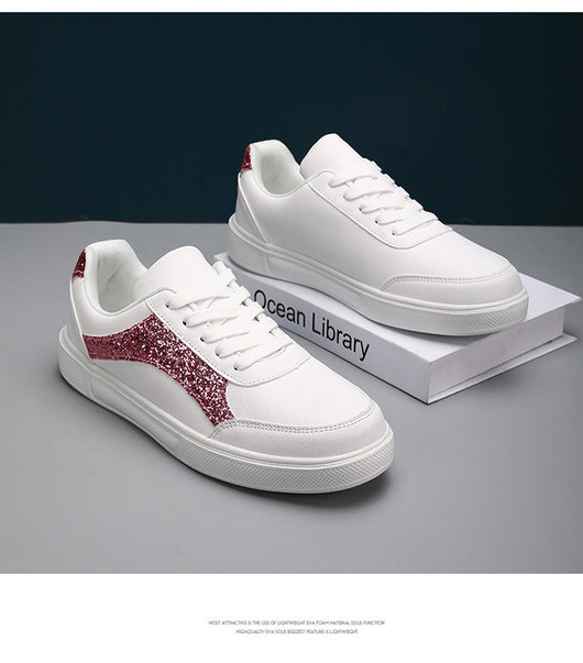 Tenis Blancos Brillantes para Uso Casual - Image 15