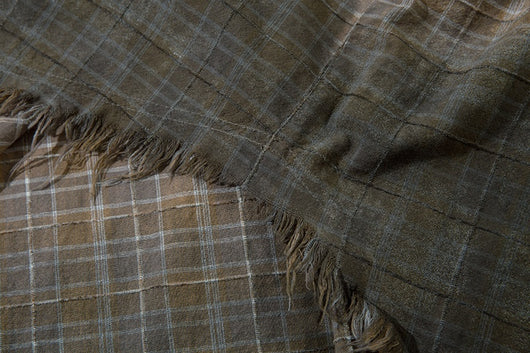 Camisa Plaid Degradado con Bordes Deshilachados - Image 35