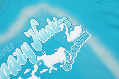 Camiseta Estampado Animal Abstracto de Manga Corta para Hombre - Image 18