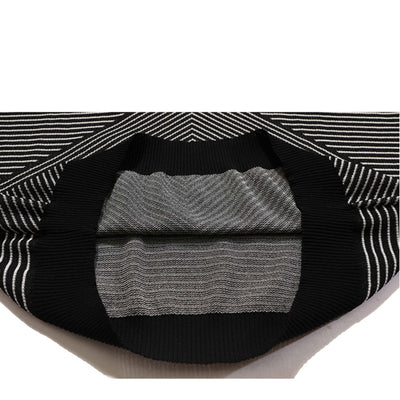 Suéter Retro de Cuello Alto con Cremallera Media y Rayas para Hombre y Mujer - Image 12