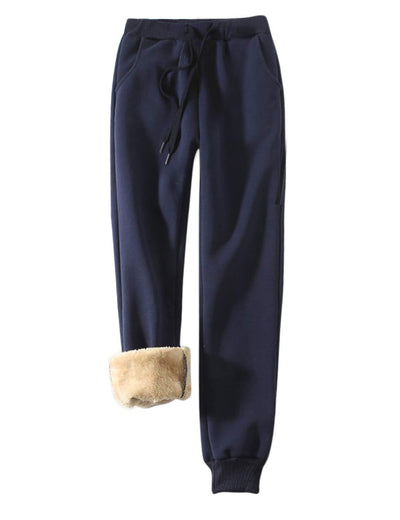Pantalones Deportivos Cómodos Ajuste Suelto Entrenamiento Fitness Forro Polar - Image 10
