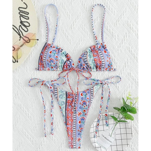 Traje de Baño Enterizo con Estampado Estilo Chino - Image 35