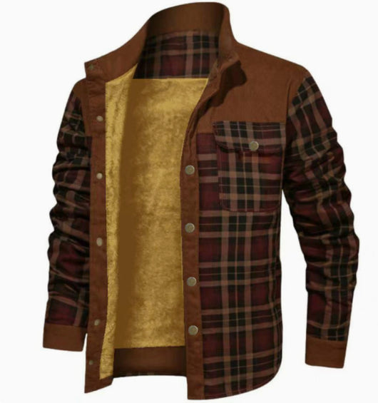 Camisa de Franela Térmica a Cuadros para Hombre - Image 3