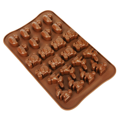 Molde de Silicona 24 Cavidades con Animales - Pato, Conejo y Oso para Chocolate, Repostería y Hielo - Image 3