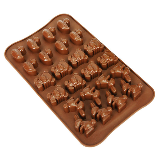 Molde de Silicona 24 Cavidades con Animales - Pato, Conejo y Oso para Chocolate, Repostería y Hielo - Image 3