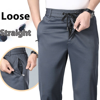 Pantalones de Cintura Elástica Holgados y Rectos para Hombre - Image 2