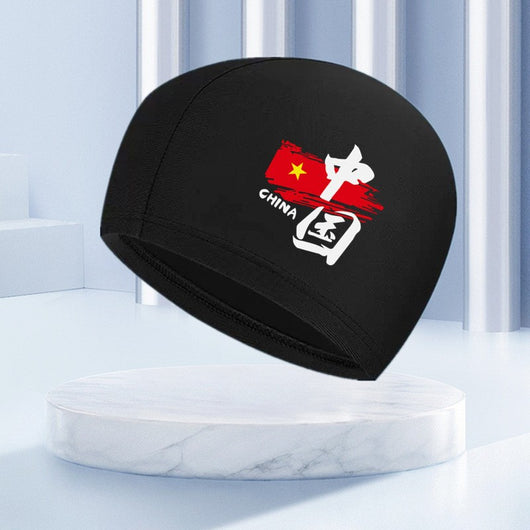 Gorro de Natación Elástico y Cómodo con Estampado Simple - Image 4