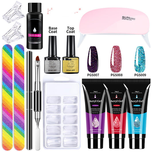 Set de 13 Piezas de Pegamento Cristal para Uñas Extendidas - Image 7
