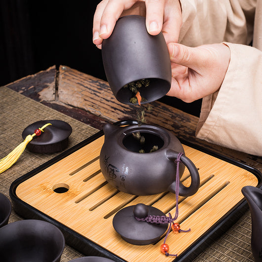 Juego de Té Portátil Zisha: Una Tetera y Cuatro Tazas - Image 33