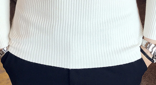 Suéter Cuello Alto Slim Fit en Colores Sólidos para Hombre - Image 18