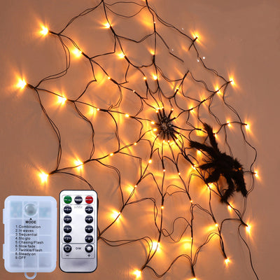 Luz de Telaraña LED Halloween con Control Remoto - 8 Modos de Iluminación - Image 12