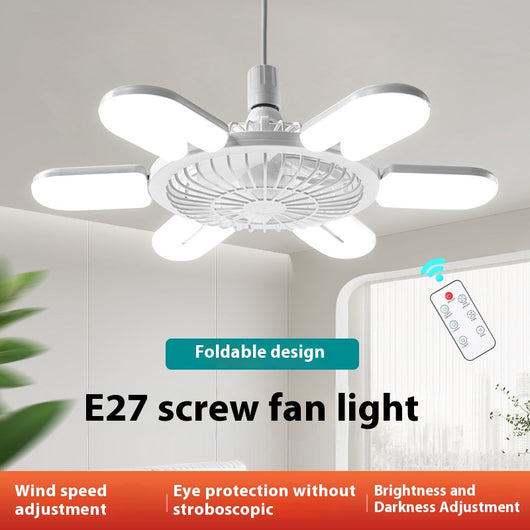 Lámpara Ventilador Inteligente E27 con Control Remoto para Sala y Recámara - Image 2