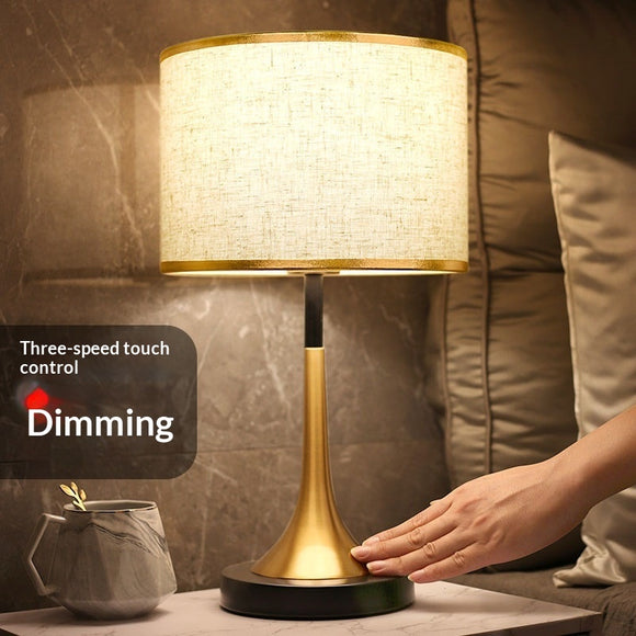 Lámpara de Mesa Minimalista con Sensor Táctil y Atenuador de Luz