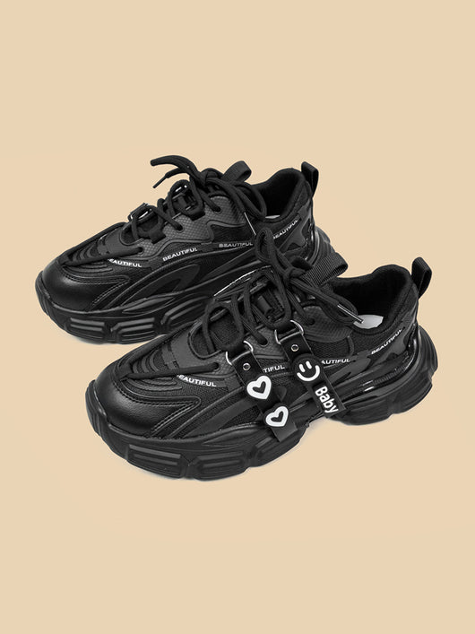 Zapatos Deportivos Plataforma para Mujer - Estilo Dad Shoes Negro - Image 5