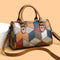 Bolso Bandolera Geométrico Cuadrillé Contraste de Colores para el Trabajo