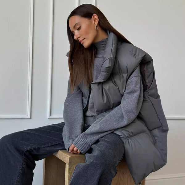 Chaleco de Algodón Premium Otoño Invierno Estilo Europeo