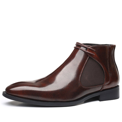 Zapatos de Cuero Puntiagudos Ligeros Talla 48 - Botines Elegantes para Caballero - Image 6