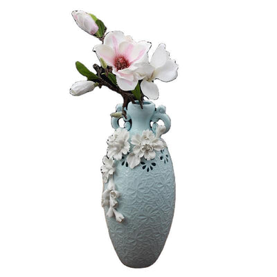 Jarrón Ornamental de Cerámica Artesanal para Arreglos Florales - Image 11