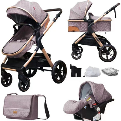 Carrito Multifuncional Plegable para Bebé - Ligero y Versátil - Image 3